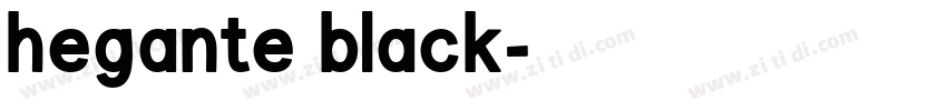 hegante black字体转换